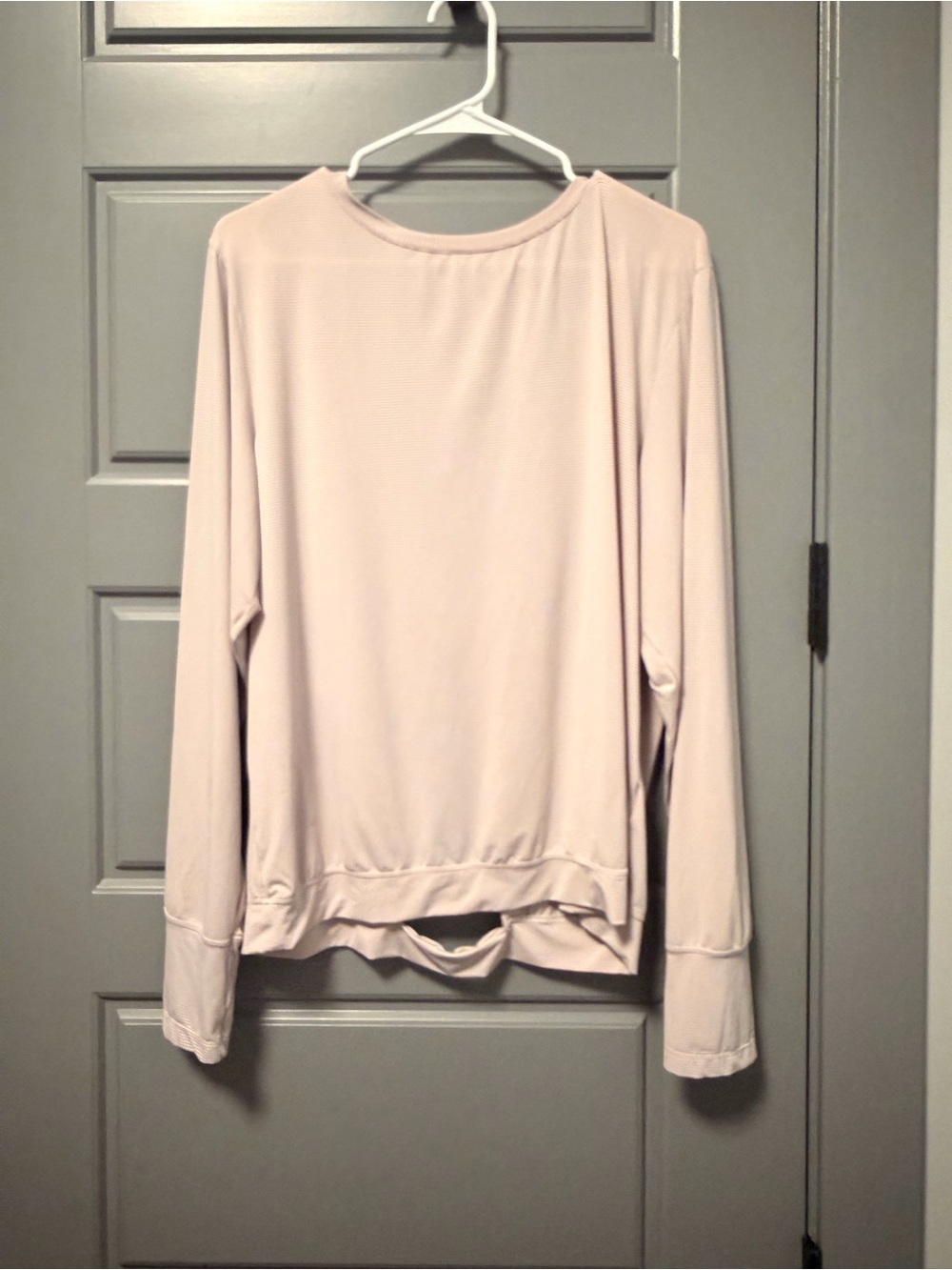ZYIA Light Pink Long Sleeve Crewneck Sweatshirt XXL